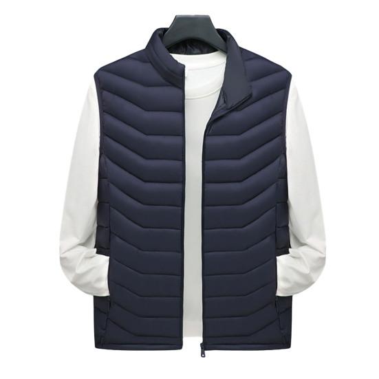 Men's Autumn and Winter Solid Color Casual Vest Slim Simple Sleeveless Top