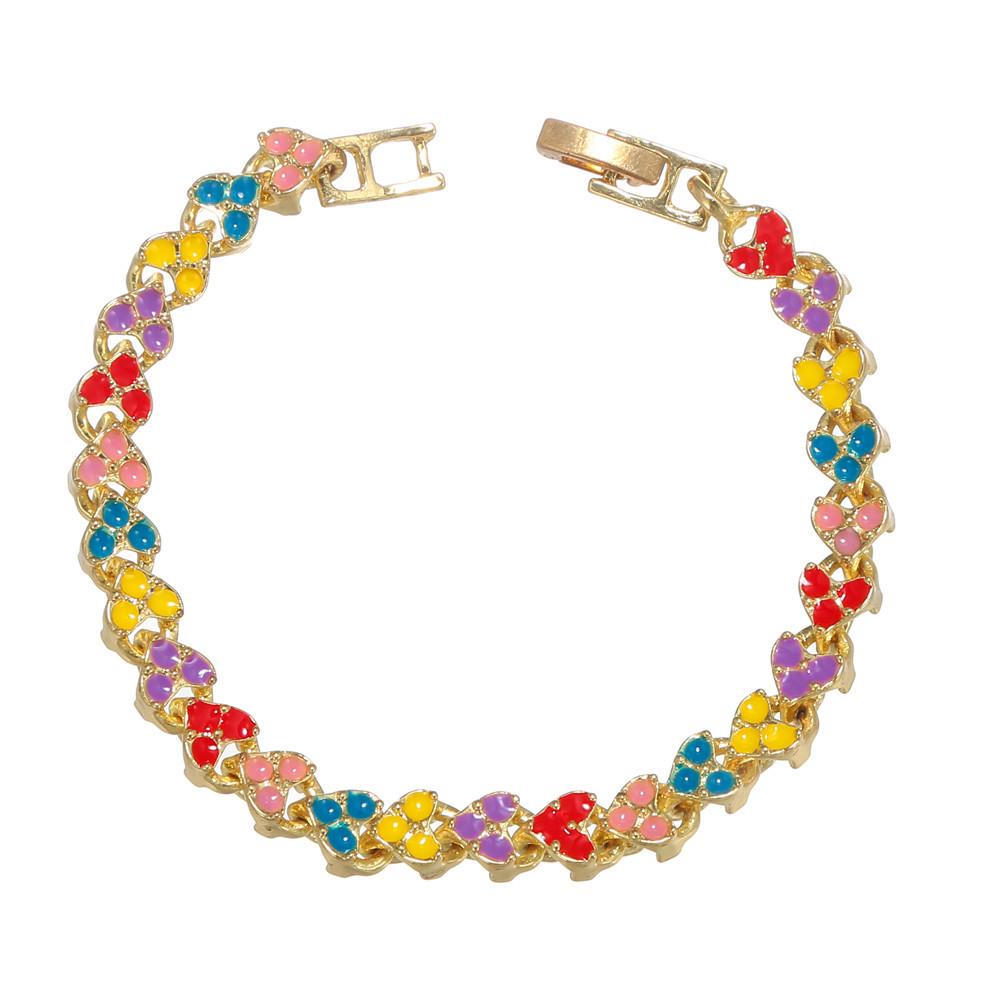 JYL TS Bracelet Colored Enamel Bangle-Brightens Mood & Attracts Festive Fortune ZJ4907 медный