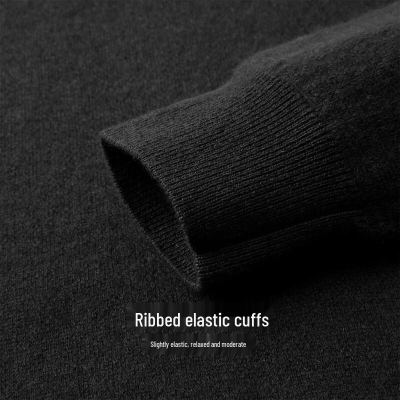 Men's Cashmere Wool Blend Round Neck Pullover Sweater