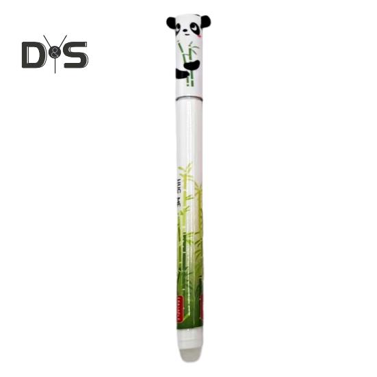 

Стираемые гелевые ручки, гелевые ручки-роллеры с изображением животных из мультфильмов, наконечник 0,5 мм, черные/синие чернила, заправляемые ручки для письма, школьные канцелярские принадлежности 0.5mm Panda