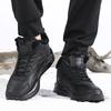 Fashion New Men's Casual Sneakers Black Leather Water Proof Plus Velvet Keep Warm Cotton Shoes Non-slip Lightweight Men's Sports Shoes