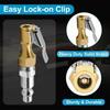 Brass Construction Quick Connector Quick Connect Tire Inflator Adapter  Car Tire Inflation