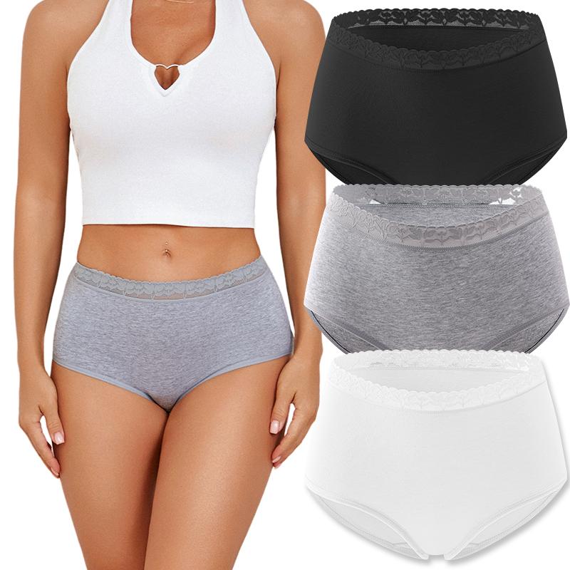3PCS/Set S-XXL Women Sexy Cotton Panties Underwear Female Underpants Woman Briefs Cotton Pantys Girl Intimates Lingerie