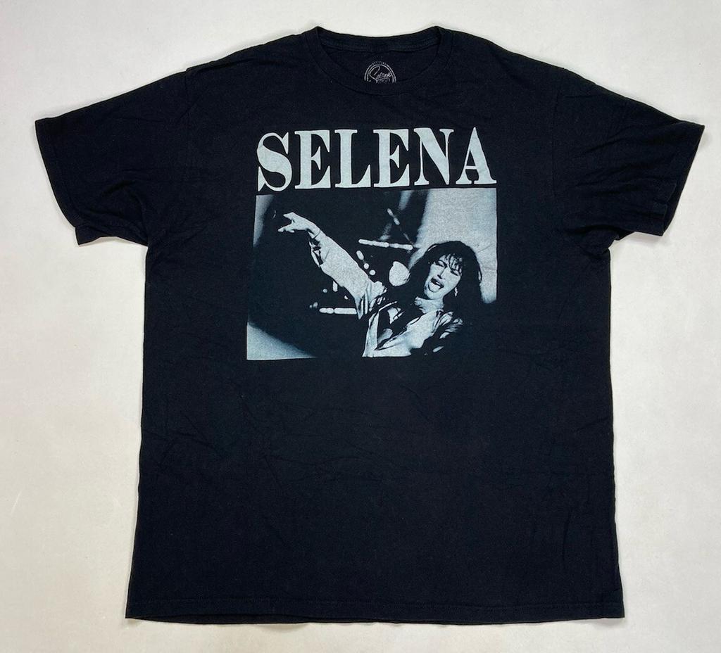 Selena Graphic T-shirt Men XL Black Short Sleeve Music