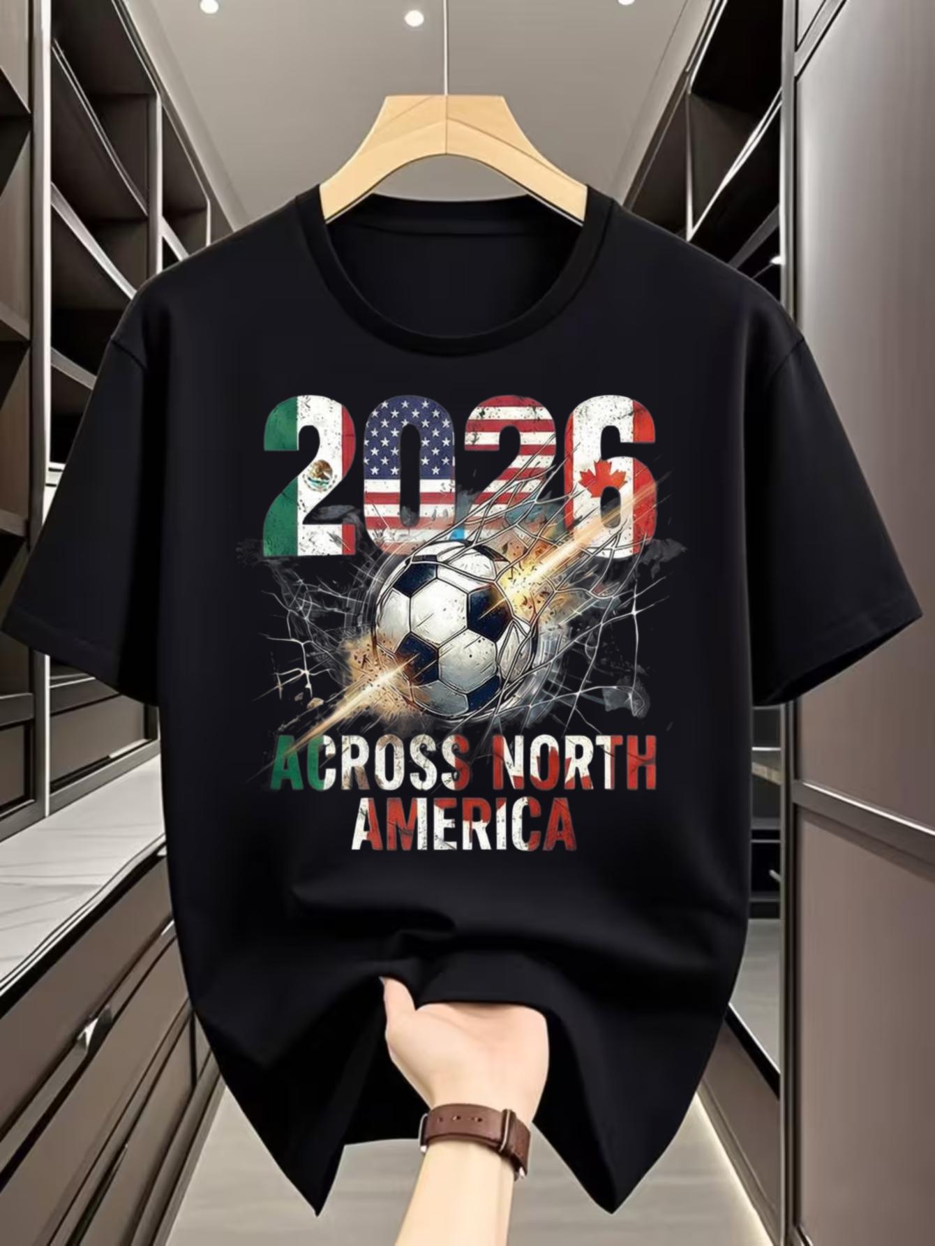 [2026 FIFA for World Cup Licensed] for World Cup 2026 Soccer Shirt Soccer Shirt for World Cup Gift for Soccer Fan for World Cup Shirt S чёрный