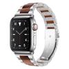 Stainless Steel+Resin Strap For Apple Watch Band 40mm 45mm 44mm 49mm 41mm 38mm Metal Bracelet Iwatch Series 9 8 7 6 5 SE Ultra 2