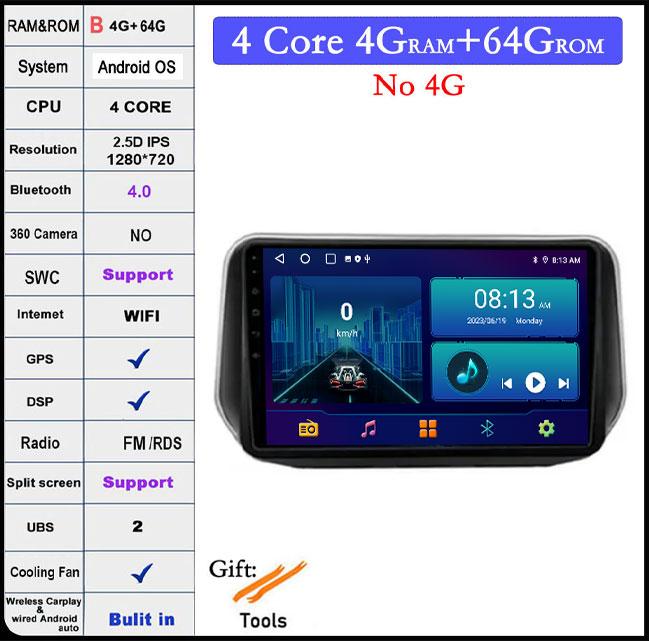 10.1 Lnch For Hyundai Santa Fe IX45 2018 2019 2020 Car Video CarPlay Stereo GPS Navigation Autoradio Multimedia Auto