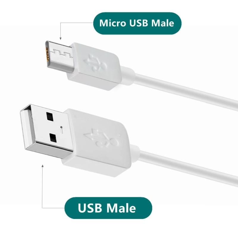 Super Long USB to Micro USB Charging Cable for Thermometer / Camera Long Durable Charger Wire 393.7in/590.55inch