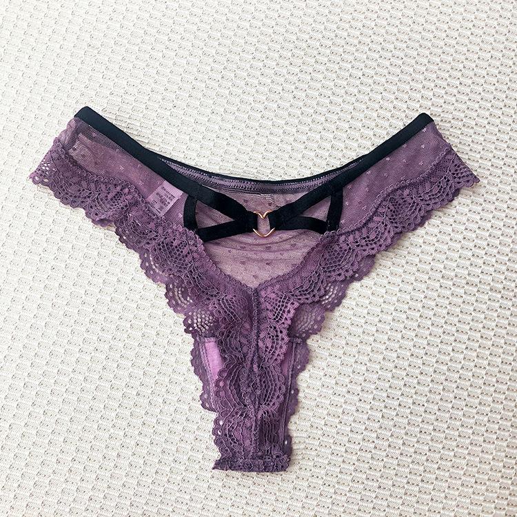 Vrouwen Sexy Holle Slipjes Kant Laag Uitgesneden Verleiding G-String Ademend Ondergoed Comfort String Borduurwerk Slipjes Intiem
