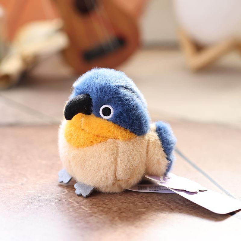 Mignon Réaliste Kiwi Perroquet Mésange Peluche Poupée Pendentif Porte-clés Accroche Sac Ornement Cadeaux