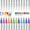 Waterproof Double Tip Art Markers Pen Set for Drawing Sketching Manga Coloring Watercolor Paint Brush Art Stationery Supplies