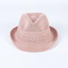 Spring and Summer Woven Jazz Hat, Literary Sunscreen Hat, Female British Retro Top Hat, Jazz Hat
