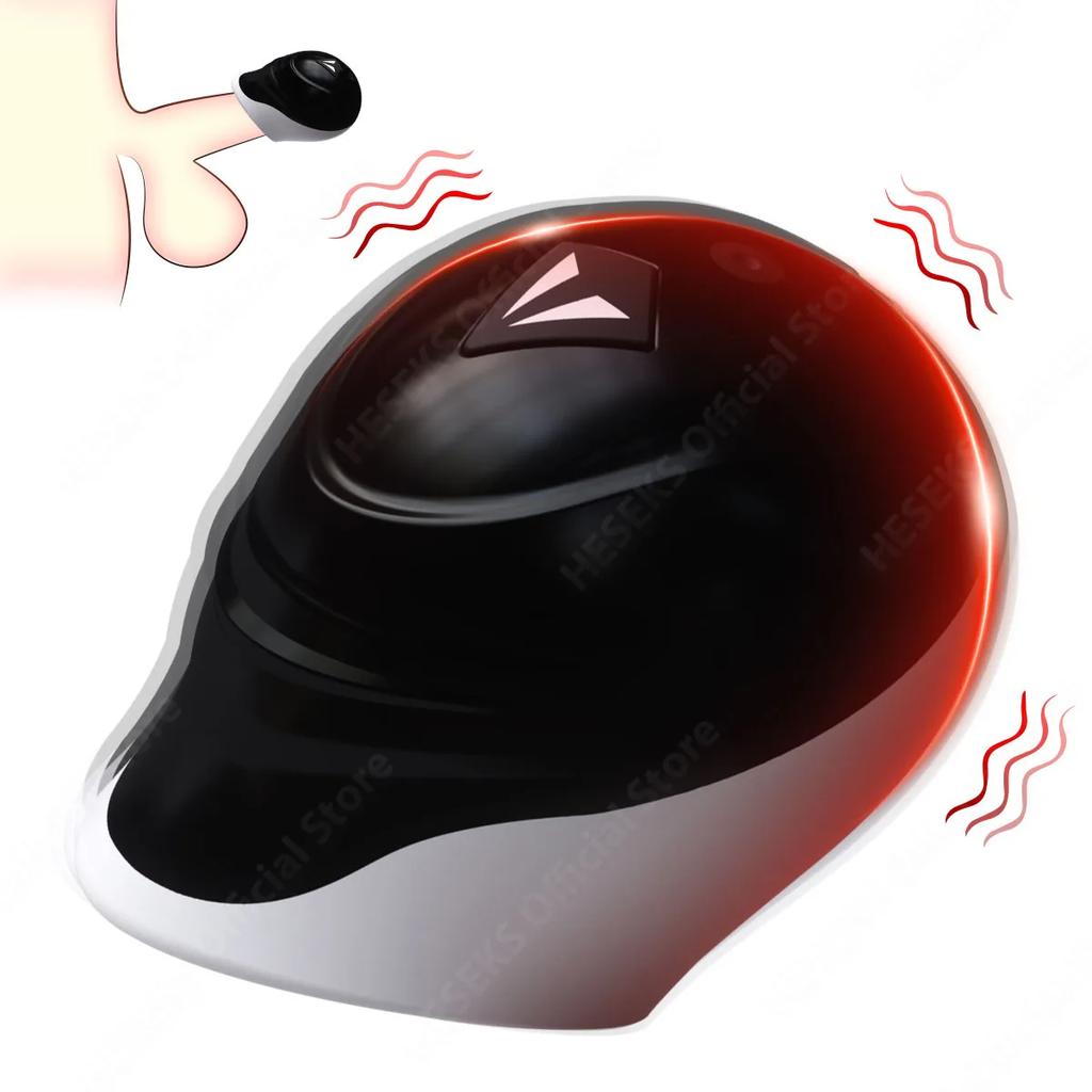 Men's Penis Enlargement Trainer – 10-Speed Vibrating Masturbator with Glans Stimulator & Massager (18+ Adult Toy)