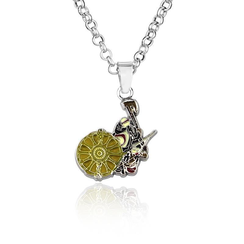 High Quality Game  Necklaces Kratos Symbol Amulet Alloy Metal Pendants Choker for Women Men Cosplay Jewelry Gifts