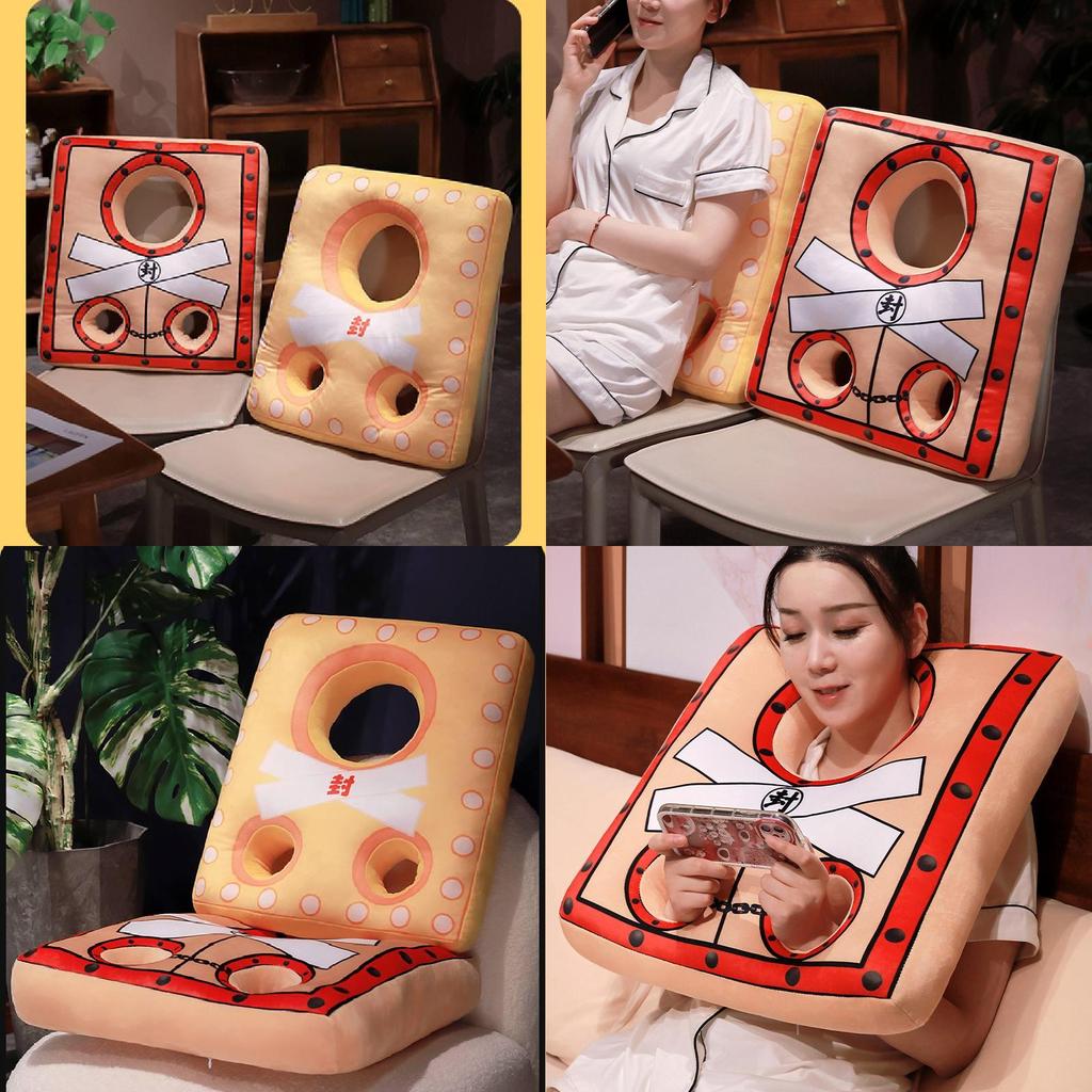 Creative Lock Shaped Plush Pillow Unique Funny Office Neck Support U Shape Cushion