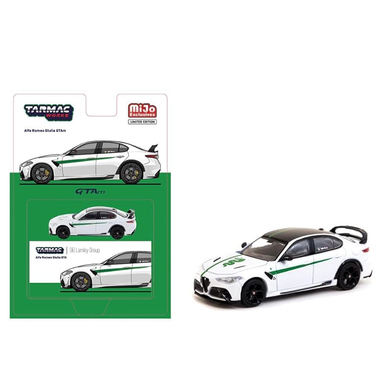

tarmac works 1/64 alfa romeo julia GTA білий/зелений TARMAC WORKS GIULIA Міні-кар MiJo limited [продукт]