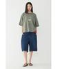 STUDIO TOMBOY Vintage Lettering Graphic Short Sleeve T-Shirt_Khaki 9176222990