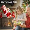 Electric Chimney Climbing Santa Musical Toy, 2023 New Climbing Santa, Hanging Santa Climbing Rope Ladder, Electric Chimney Climbing Santa