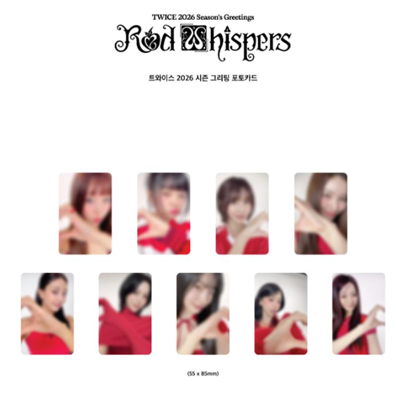 [Pre-order] TWICE-2026 SEASON'S GREETINGS [RED WHISPERS](Online Benefit)