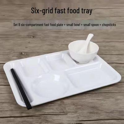Commercial Melamine Divided Meal Tray