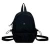 Schoolbag new solid color lightweight small backpack women's simple large capacity breast bag leisure travel commuting versatile portable small 