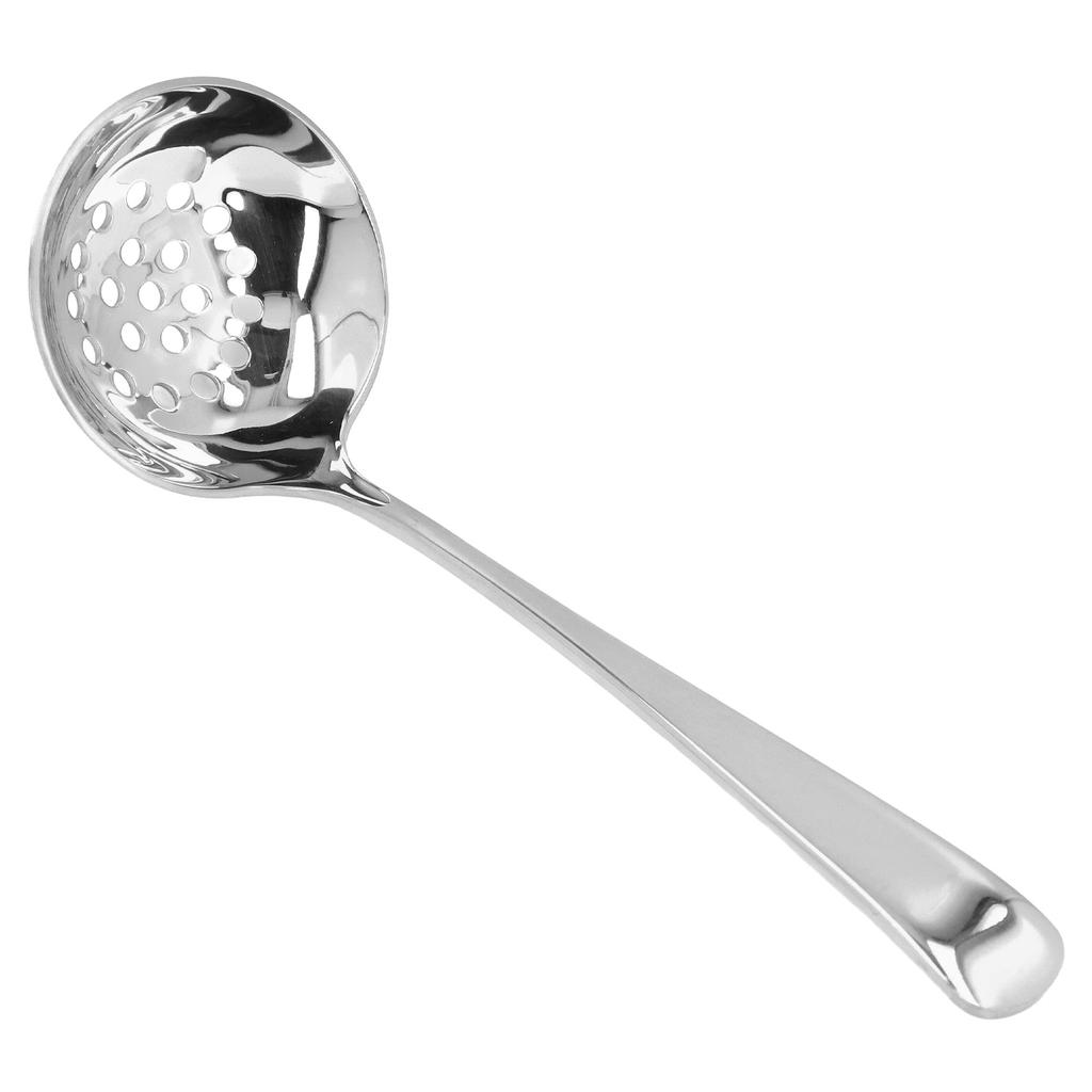 304 Stainless Steel Long Handle Ladle Spoon Thicken Hot Pot Soup Spoon Kitchen Cooking ToolSilver Colander