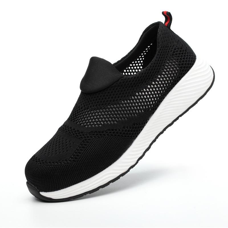 

Men Boots Male Safety Shoes Steel Toe Construction Protective Footwear Lightweight 3D Shockproof Work Sneaker Shoes For Men M676 36 чорний