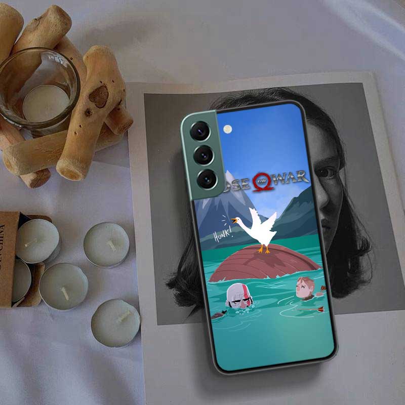 Flying Duck Phone For Samsung Galaxy S20 FE S21 Plus S22 S23 S24 Ultra Case S10 S10E S9 S8 S7 Edge Cover Silicone Soft Coque Fun