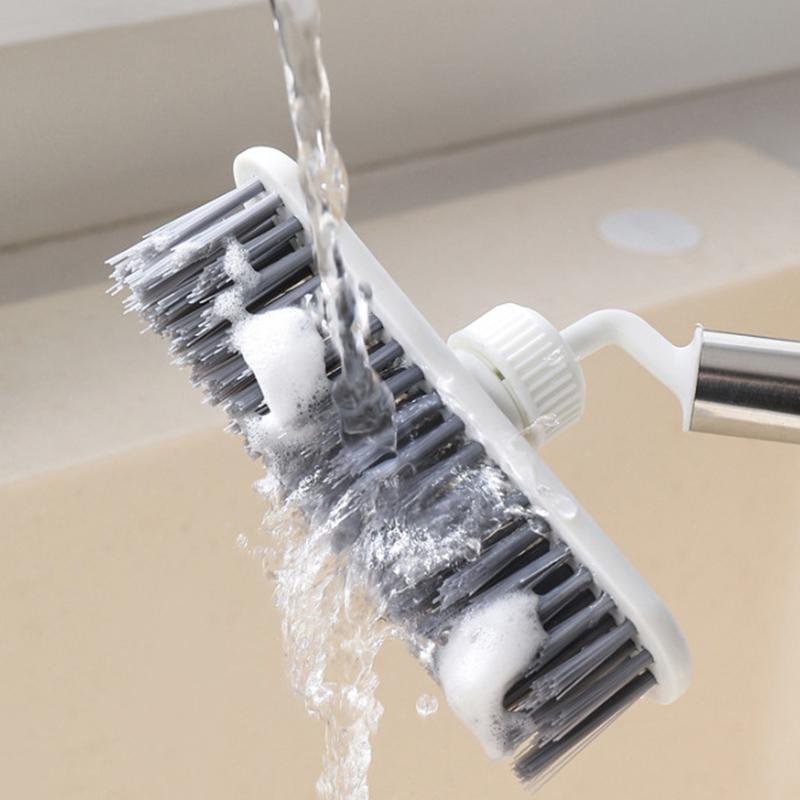 Multi-functional Bathroom Crevice Cleaner, No Dead Angle Hard Bristle Brush, Floor Brush, Rotating Brush For Floor Crevices