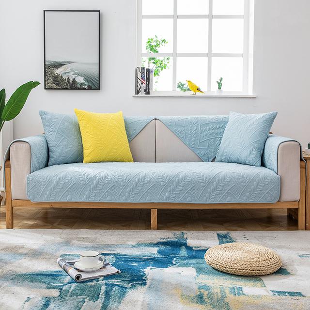 

Non-Slip Jacquard Sofa Cushion Universal Four Seasons Slice Type Armrest Backrest Cover Nordic Simple Living Room Decor 70x70cm 1pcs