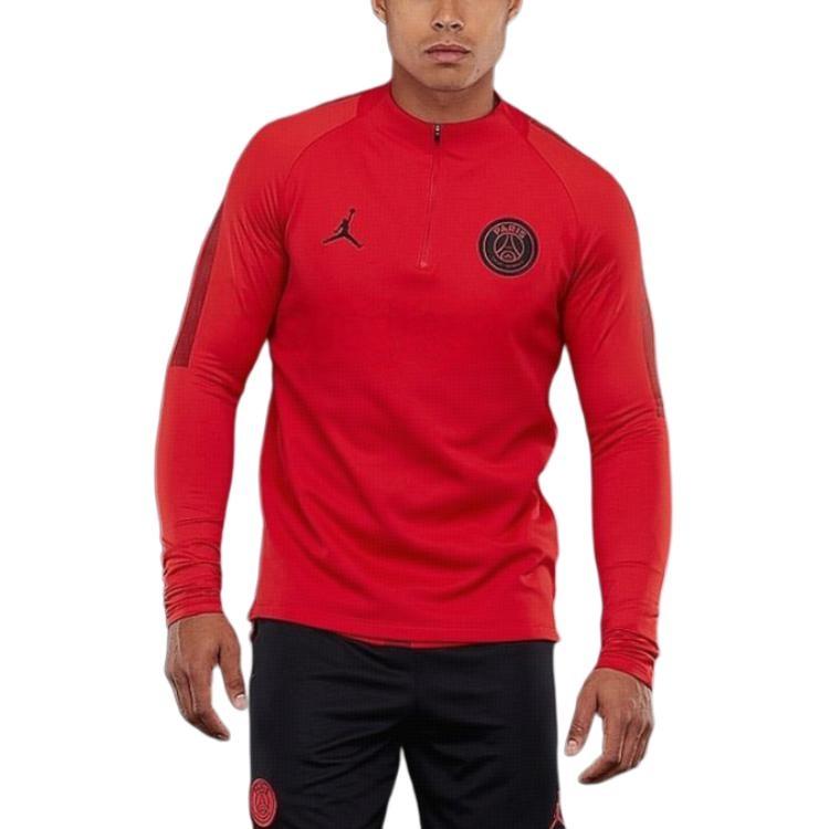 Air Jordan Paris Saint-germain Vaporknit Strike Drill Top 'Red' Men's AQ0956-657