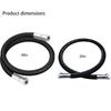 Industrial Grade 1/2 Inch NPT Compressor Jumper Hose with High Pressure & Temperature Resistance for Air Systems