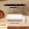 Jiwanggu 350ml Biodegradable Rectangular Disposable Food Containers (300-Set)