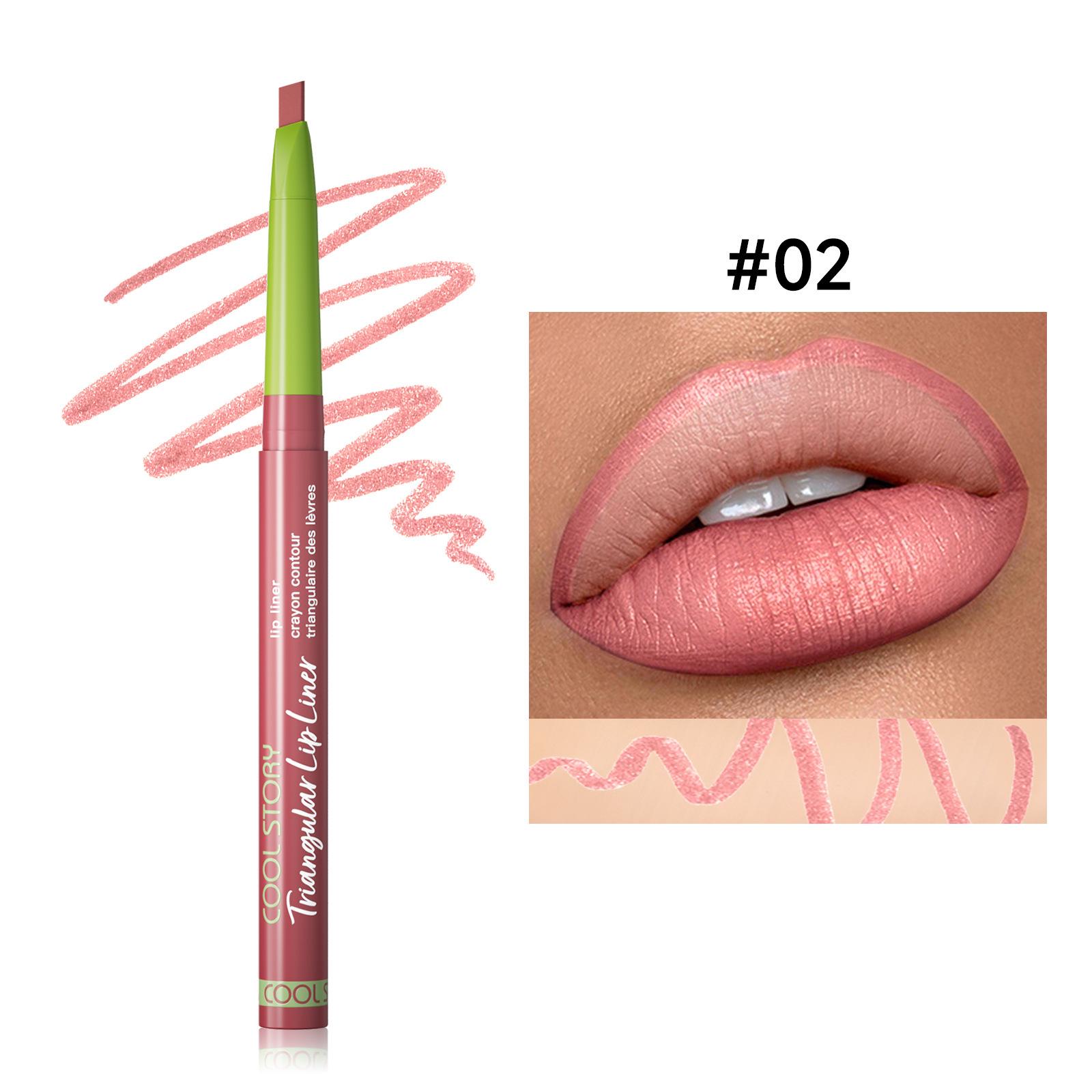 

Cross-Triangle Waterproof Matte Lip Liner Pen - Smudge-Resistant, Sweat-Proof, Semi-Permanent Lipstick for Precise Outlining. 0.26g