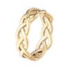New Chinese-style Hollow Chain Ring, Titanium Steel Electroplating Stacked Ring Women's Non-fading Fringed Accessories