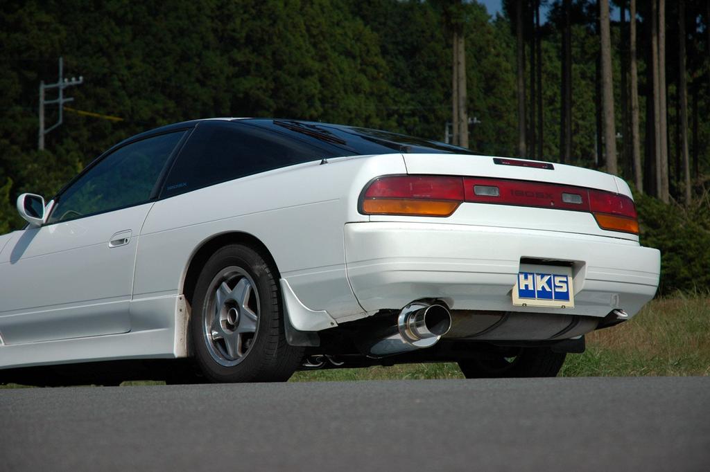 HKS Automotive Sports Muffler Silent High Power Nissan 180SX Vehicle Inspection Compatible Intake and Exhaust System Parts (K)RPS13 31019-AN015