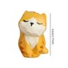 Mini Wooden Carving Animal Statue Small Animal Figurine Home Decor Birthday Gift 1.77" Tabletop Decoration for Shelf Cabinet