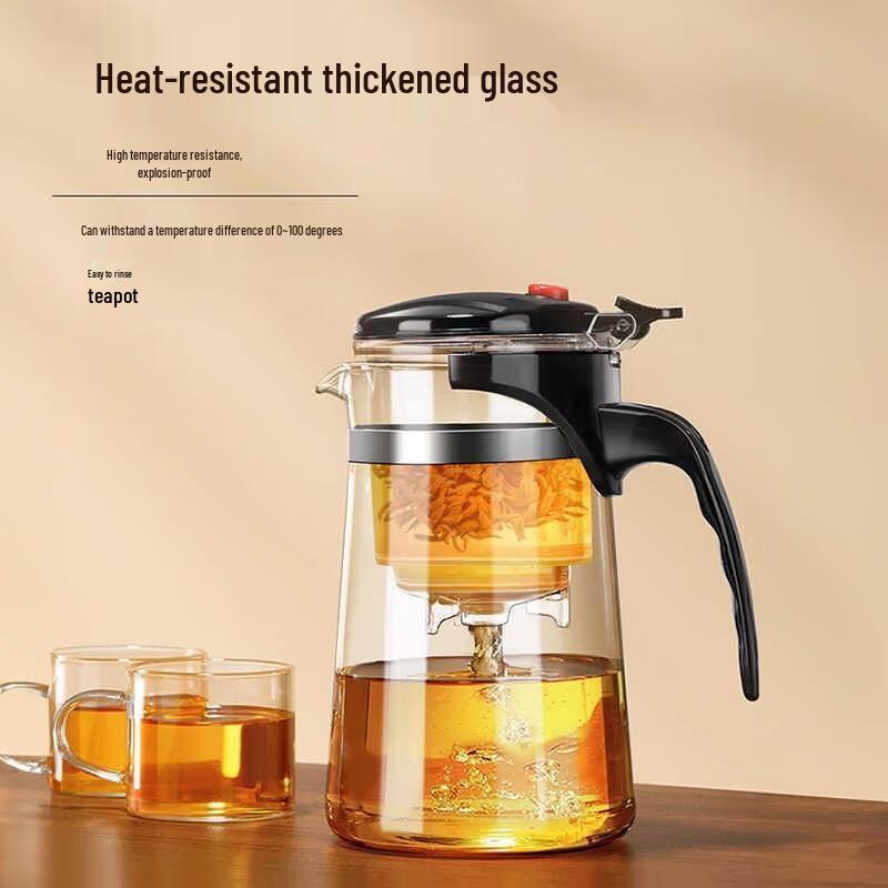 HANDUNYOU Easy-Brew Glass Teapot Set