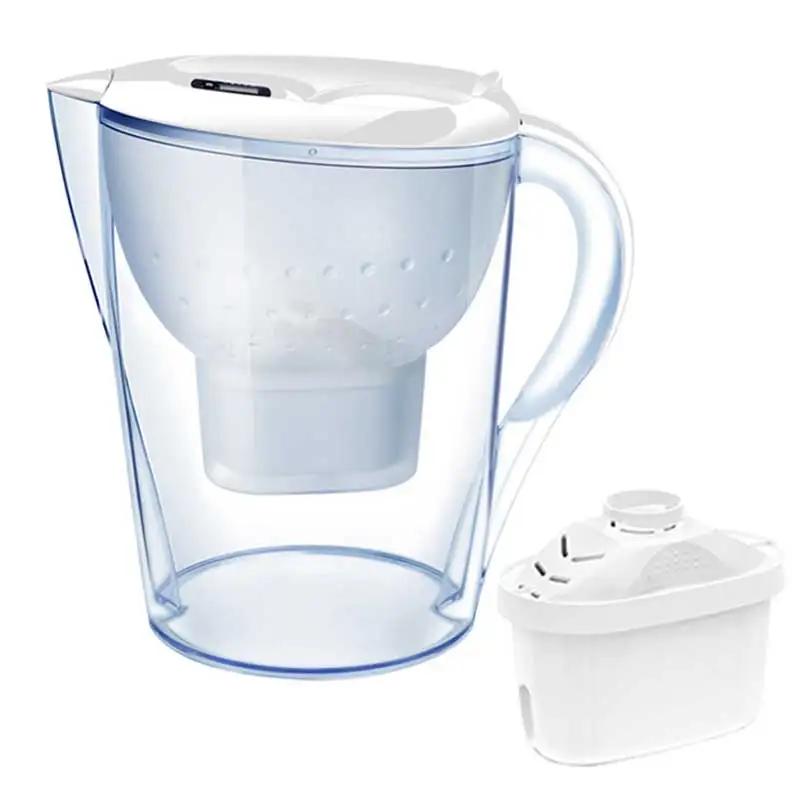 

3.5L Household Filter Kettle With 3 Stage Alkaline Activated Carbon Purifier Timer Non Toxic Clean Water Jug For Family Use