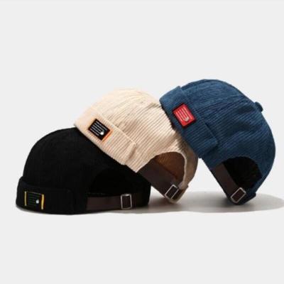 Women's Kitsch Style Corduroy Golden Casual Hat