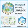 Extra Large 3D Cartoon Landscape Sticker: Ancient Style DIY Miniature Scene