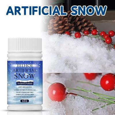 EELHOE Artificial Snow Snow Scene Window Decoration Winter Christmas Festival Atmosphere Indoor Photography Fake Snowflakes 50g