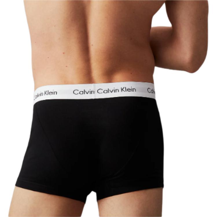 Calvin Klein Letter Jacquard Waistband Comfortable Mid-Rise Boxer Briefs 3-Pack Men Underwear 0000U2662G-998