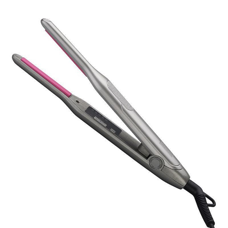 Narrow Panel Ceramic Hair Iron: 5-Speed Temperature Control for Curling & Straightening