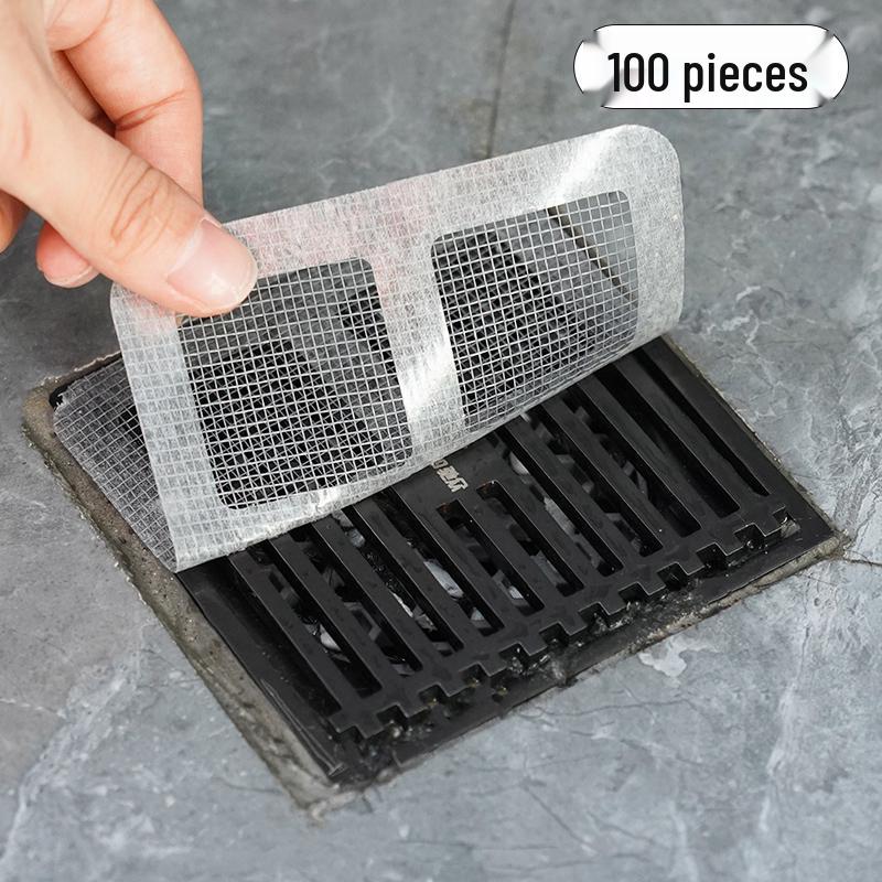 Anti-Hair Mesh Drain Filter & Insect-Proof Deodorant Sticker for Bathroom