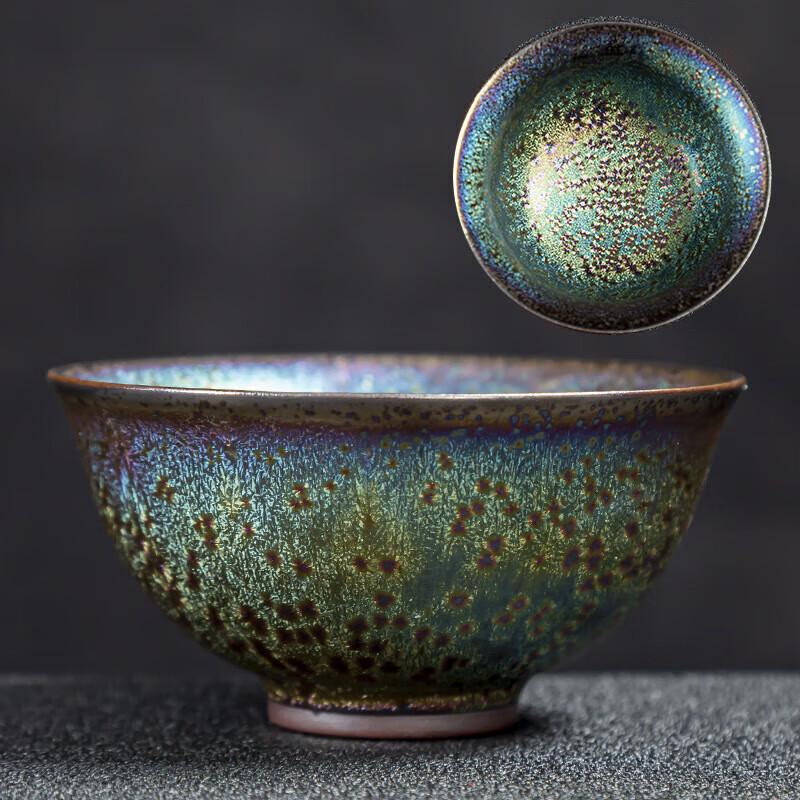 Chaxun Peacock Glaze Ceramic Teacup