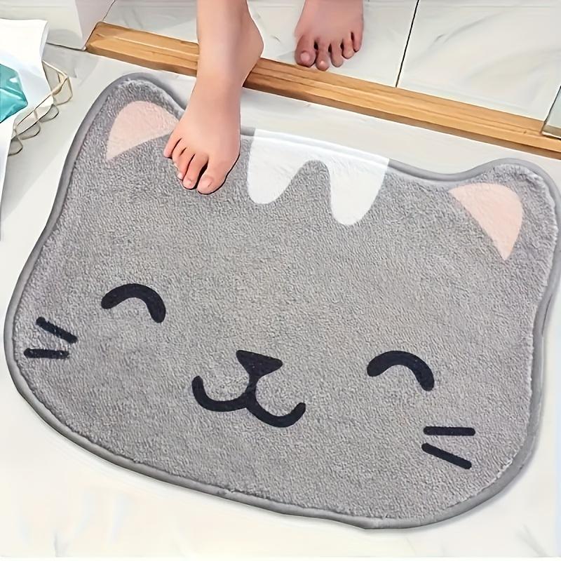 Cute Cartoon Floor Mats Kitten Puppy Doormat Soft Bathroom Mat Rug For Bedroom Living Room Carpet Welcome Mat  Home Decor