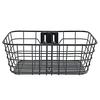 Captain Stag Y-5256 Front Basket, Wire Basket, Front Use, Square, Shallow, Black