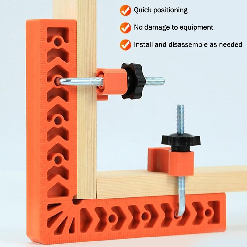 4Pcs 3In 90 Degree Right Angle Positioning Ruler L Fixing Clamp Woodworking Holder Marking Ruler Tools Auxiliary Locator