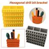 50 Holes Drill Bits Organizer Easy Storage Screwdriver Storage Rack  Workshop